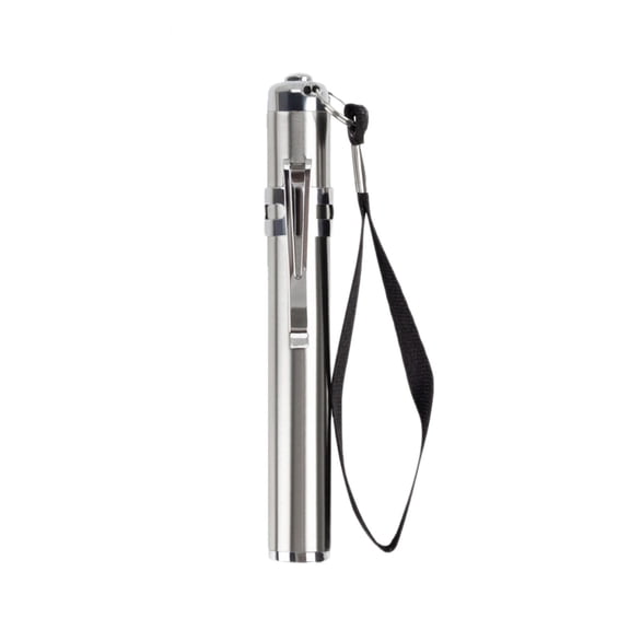 Stainless Steel Pen Style Mini Flashlight, for Outdoor Camping and Home Daily Emergency Use, Portable Pocket Torch for Night Time Light
