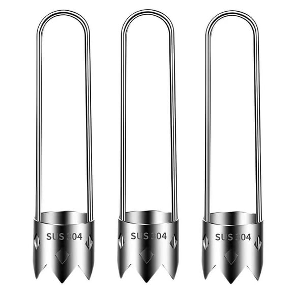 Stainless Steel Pepper Seed Corer Remover – Multifunctional Fruit and Vegetable Core Remover – Red Bell Pepper Core Remover for Kitchen Prep (3pcs)