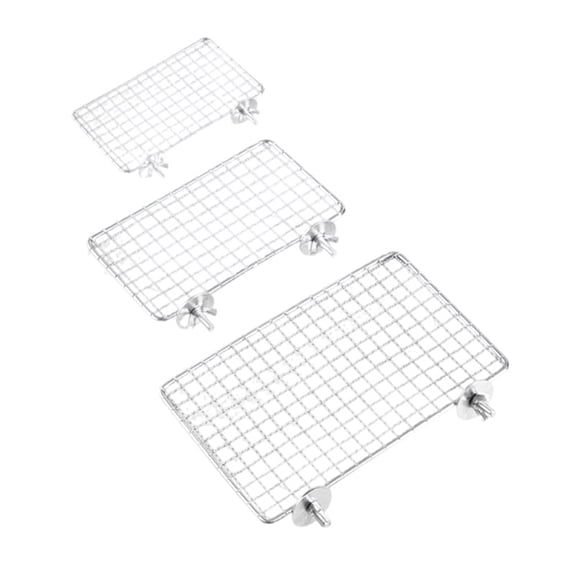 Stainless Steel Perch Set Textured For And Climbing