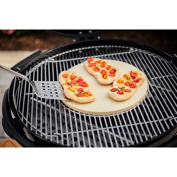 Stainless Steel Perforated Barbeque Spatula, Matte Handle, 18-inch