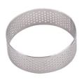 thumbnail image 1 of Stainless Steel Perforated Tart Rings 8 Inch Round Cake Baking Ring Nonstick Heat for Culinary Applications & Home Baking, 1 of 3