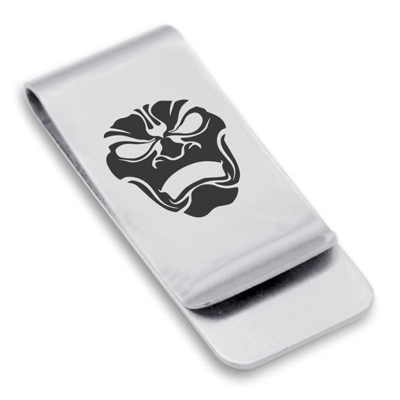 Stainless Steel Persian Immortal Warrior Champion Classic Slim Money Clip Credit Card Holder