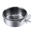 thumbnail image 1 of Stainless Steel Pet Bird Feeding Bowl Parrot Daily Food Water Container Anti Knock Stable Feeding Basin For Bird Cage Indoor Pet Raising Use, 1 of 6