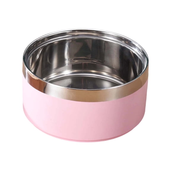 Stainless Steel Pet Bowl Customizable Name Embossed Non Silicone Base Durable for Dog Cat Food Water Feeding