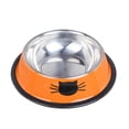 thumbnail image 1 of Stainless Steel Pet Bowl With Non-Slip Base Multiple Colors For Dogs And Cats, 1 of 7