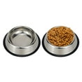 thumbnail image 1 of Stainless Steel Pet Bowls for Cats and Dogs, Food Water Feeding Dish Thick Bowl & Non Slip Base (Multi-size), 1 of 5