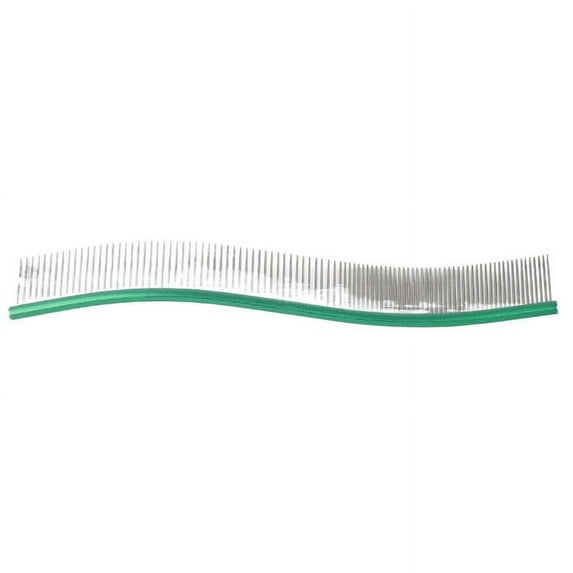 Stainless Steel Pet Deshedding Comb - Curved Design, Easy Use - for Dogs/Cats, Grooming/Hair Removal, Durable & Gentle