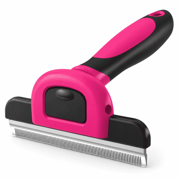 Kawihcie Detachable Deshedding Tool for Dogs & Cats, Pink