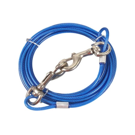 Stainless Steel Pet Dog Tie Out Cable - Blue