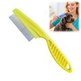 thumbnail image 1 of Stainless Steel Pet Flea Removal Comb, Non‑Slip Handle Grooming Brush For Detangling Loose Fur, Tear Stain Cleaning For Cats And Dogs, 1 of 7