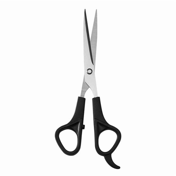 Stainless Steel Pet Grooming Scissors with Comfortable Ergonomic Handle, Professional Sharp Hair Cutting Shears for Dogs and Cats, Reliable Home Trimming Tool for Paws, Faces and Coats, 1-Piece