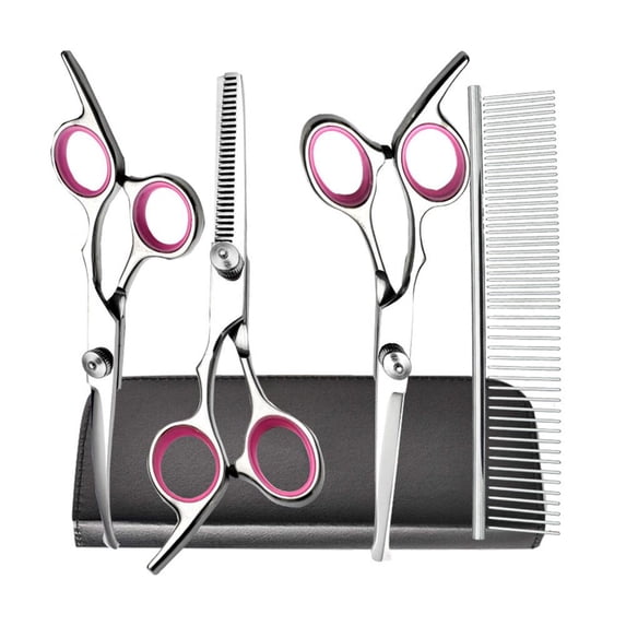 Stainless Steel Pet Grooming Scissors with Multi-Functional Design and Round Head for Safe and Precise Pet Hair Trimming