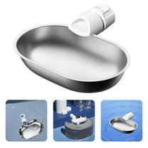 Stainless Steel Pet Water Dispenser Bowl Smart Tilt Design for Automatic Tank Systems Durable and Easy Clean