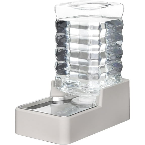 Stainless  Pet Water Feeder: 7.5L Automatic Leak-Proof Gravity Dispenser for Senior Dogs with  Problems - with Filter -  Room  Use