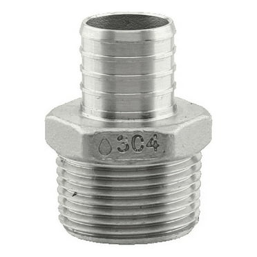 Stainless Steel Pex x male adapter 1/2"