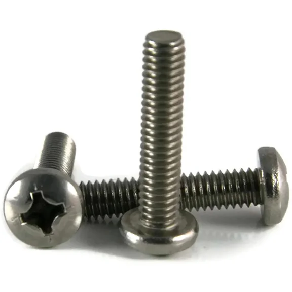 Stainless Steel Phillips Pan Head Machine Screw 1/4-28 X 3/4, Qty 25