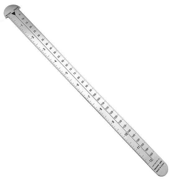 Stainless Steel Pica Pole Ruler 12"