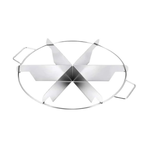 Stainless Steel Pie Cutter 6-Slice Pie Cutter Creates Beautifully Uniform Slices Of Pie,Pancake Pizza Cutter Cake Slicer Stainless Steel Cake Divider Splitter Kitchen Tools,13-Inch A