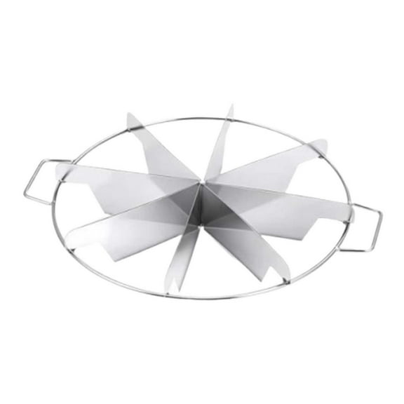 JoyMagic Pie Cutter Cookie Pizza Slicer Cake Divider Stainless Steel Side Handles Circular Portion Tool 1 Piece One Size
