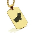 thumbnail image 1 of Stainless Steel Pig Good Luck Charm Dog Tag Pendant Necklace, 1 of 3