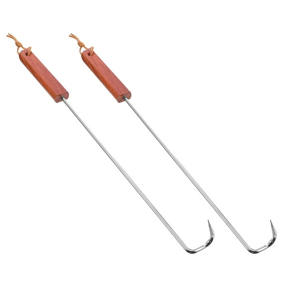 Stainless Steel Pig Tail Food Flipper (2pcs) - BBQ Grill Accessories