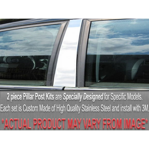 Stainless Steel Pillar Trim 2Pc Fits 1984-1990 Chevrolet Caprice PP19102 QAA