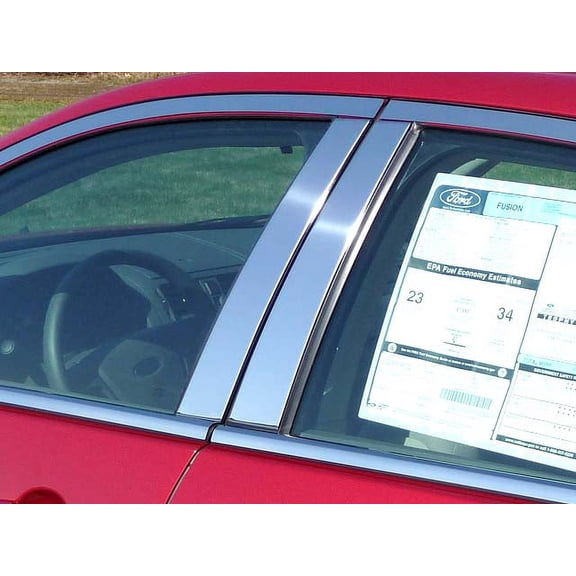 Stainless Steel Pillar Trim 4Pc Fits 2006-2011 Mercury Milan PP46630 QAA