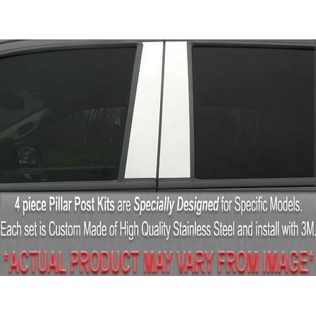Stainless Steel Pillar Trim 4Pc Fits 2009-2013 Hyundai Genesis PP29345 QAA
