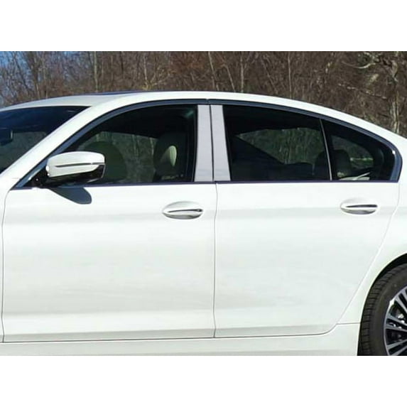 Stainless Steel Pillar Trim 4Pc Fits 2017-2020 BMW 5 Series PP17930 QAA