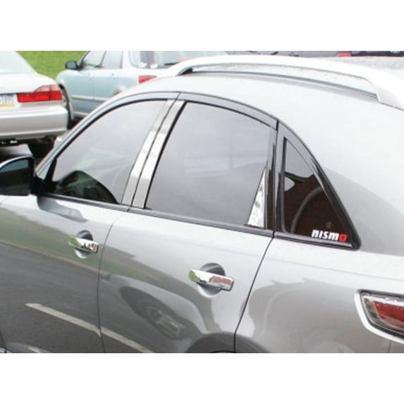 Stainless Steel Pillar Trim 6Pc Fits 2004-2008 Infiniti FX35 PP24046 QAA