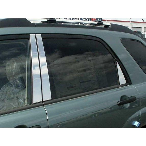 Stainless Steel Pillar Trim 6Pc Fits 2005-2010 Kia Sportage PP28836 QAA