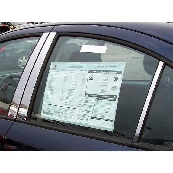Stainless Steel Pillar Trim 6Pc Fits 2008-2013 Suzuki SX4 PP28879 QAA
