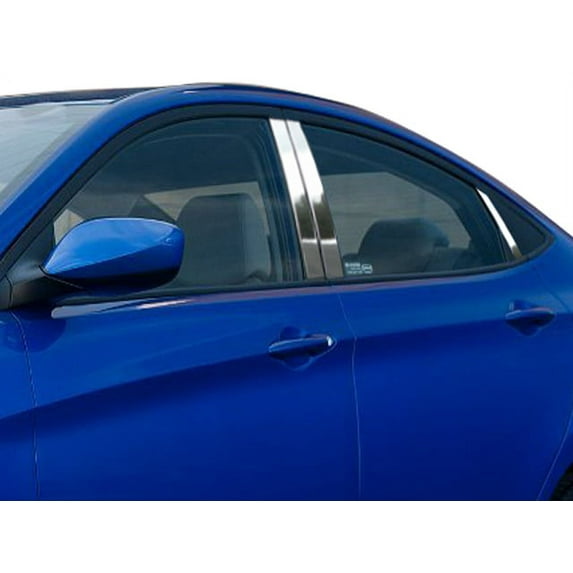Stainless Steel Pillar Trim 6Pc Fits 2012-2017 Hyundai Accent PP12366 QAA
