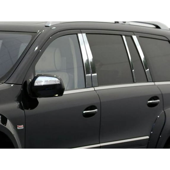 Stainless Steel Pillar Trim 8Pc Fits 2007-2012 Mercedes GL Class PP27078 QAA
