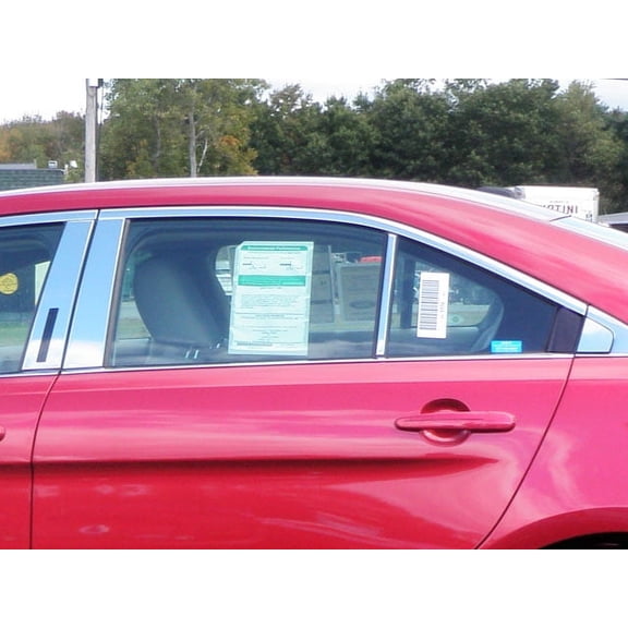 Stainless Steel Pillar Trim 8Pc Fits 2010-2019 Ford Taurus PP50492 QAA