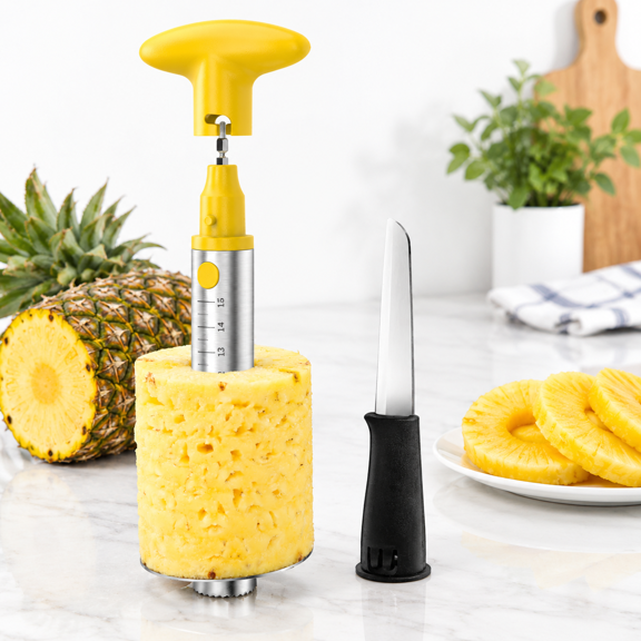 Stainless Steel Pineapple Corer and Slicer Tool, Electric/Manual Dual Use Kitchen Gadget