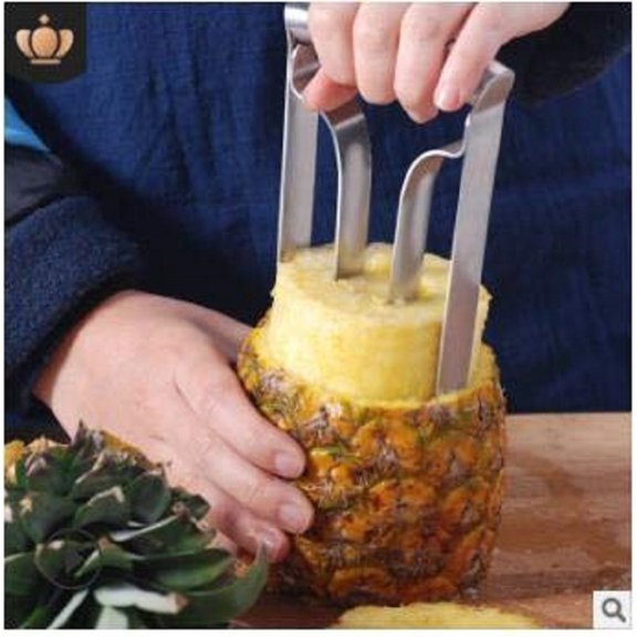 Stainless Steel Pineapple Cutter Corer,Peeler Fruit Slicer Corer Remover Kitchen Tool