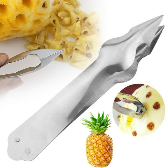 Stainless Steel Pineapple Eye Remover, Stainless Pineapple Tweezer, Fruit Core Tool, Stainless Steel Pineapple Eye Remover, Easy To Use, Perfect for Kitchen and Fruit Prep, By Kingtowag