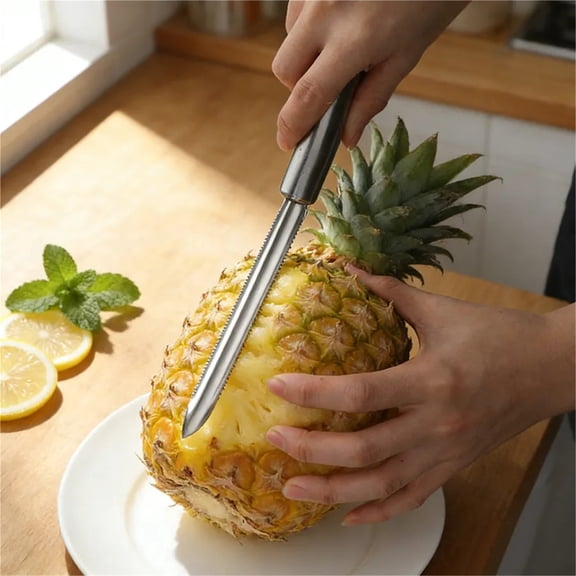 Stainless Steel Pineapple Peeler Corer with Soft-Grip Handle