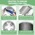 thumbnail image 1 of Stainless Steel Pints and Lids Replacement for Creami Ice Cream Maker NC300 Series – 4 Pack 16 oz with Writable Color Labels, 1 of 6