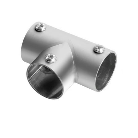 Stainless Steel Pipe Connector Clothes Rail Clothes Pass Flange For Seat Clothes T-Shaped T-Shaped