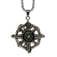 thumbnail image 1 of Stainless Steel Pirate Working Compass Necklace Pendant, 1 of 2