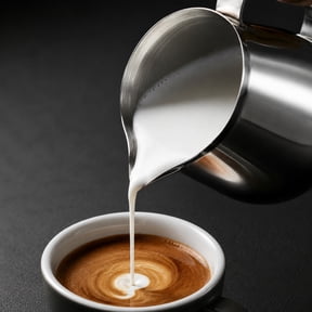 Stainless Steel Pitcher, Mini Spouted Vessel for Latte Art, Coffee Concentrate Mixing & Milk Steaming Small Pour Container Espresso Pouring Cup