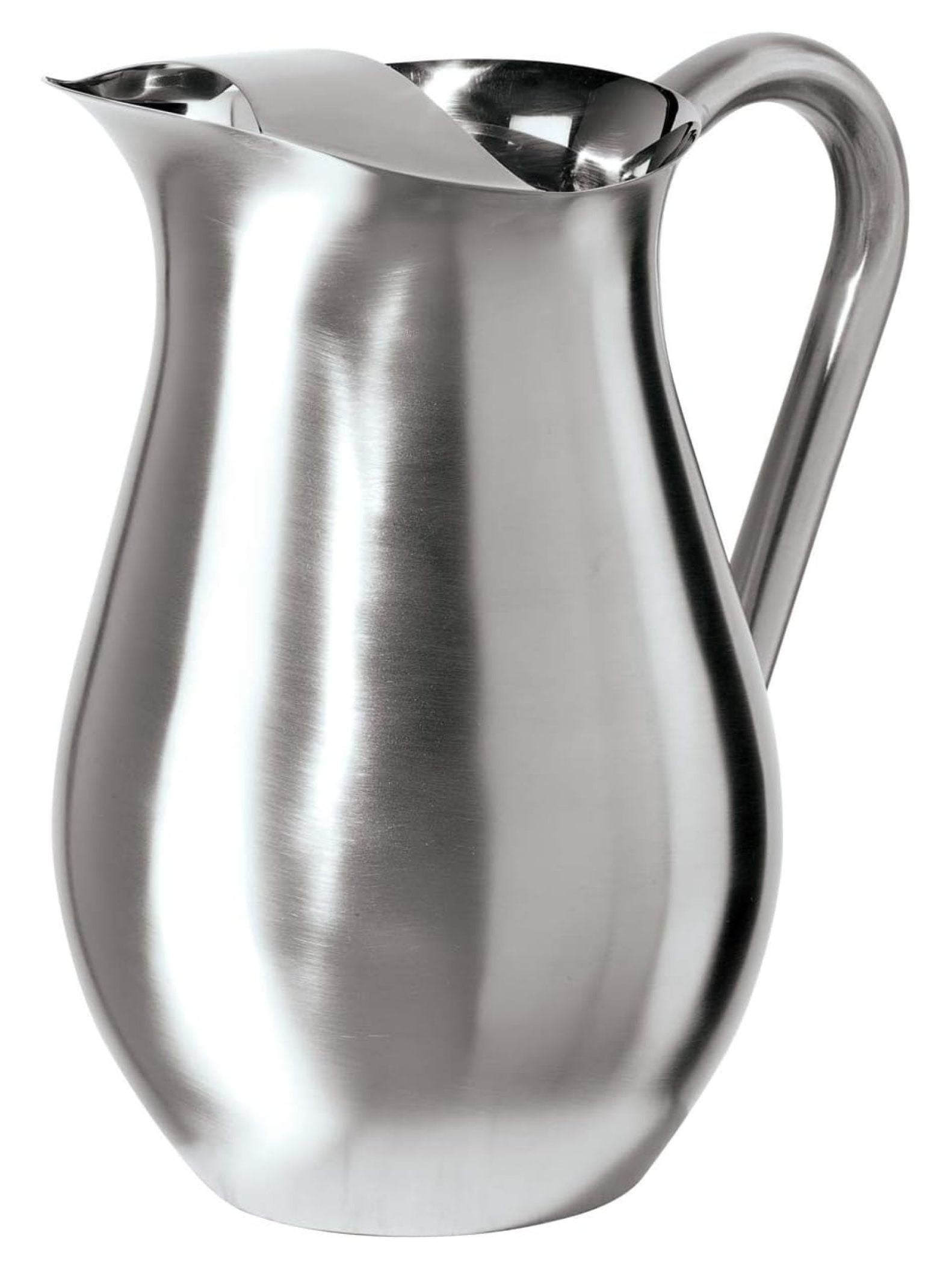 Stainless Steel Water Pitcher With Ice Guard - 1.5 Liter Cold Drink Jug For Home, Bar, Or Cafe