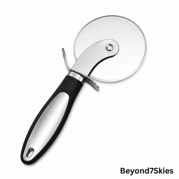 B7SKY's Stainless Steel Pizza Cutter - Sharp Rotary Pizza Slicer with PP Handle, Kitchen Pizza Cutting Tool