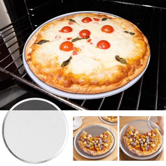 Stainless Steel Pizza Pan Screen, Pizza Mesh Pizza Screen, Baking Tray, Pizza Making Pans Bakeware Pizza Tools,1PC