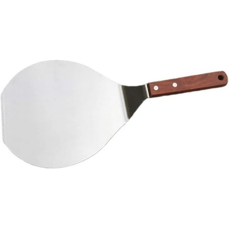 Stainless Steel Pizza Peel,6 Inch Round Pizza Spatula with Wooden Handle,Cake Spatula for Baking Bread Pie Cookie Cake,Multipurpose Pizza Shovel Transfer Tool,6 Inch