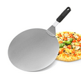 thumbnail image 1 of Stainless Steel Pizza Peel, Round Pizza Peeler, 12 inch Pizza Peel with Handle, Pizza Spatula Peel Shovel Cake Lifter Plate Holder for Baking, Serving Homemade Pizza, Cake and Pie, Pizza Server Tray, 1 of 7