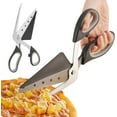 thumbnail image 1 of Stainless Steel Pizza Scissors with Detachable Design and Ergonomic Handle for Easy Cutting of Pizza Pie and Dough, 1 of 7
