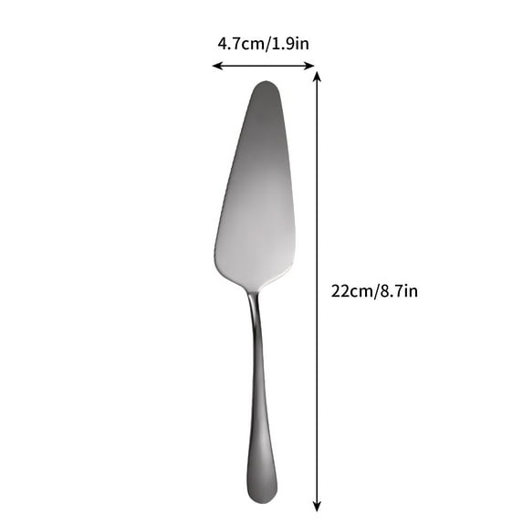 Stainless Steel Pizza Spatula with Serrated Edge, Golden Cake Server, Triangular Dessert Lifter, Non-Slip Handle
